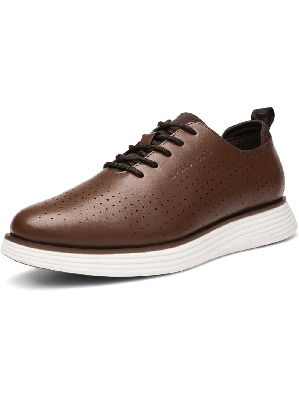 Bruno Marc Men's Brown Max Flex Fashion Dress Sneakers Oxfords Classic Shoes